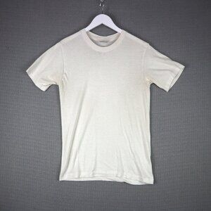 Stanfield's Supreme Vintage White Tee Single Stitch Mens Medium 1990s Canada